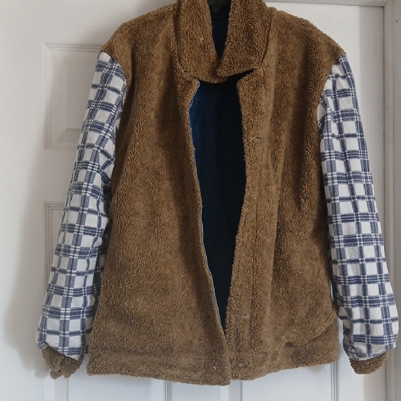 Alba Blue Denim Jacket with Warm Brown Lining - Picture 7 of 14
